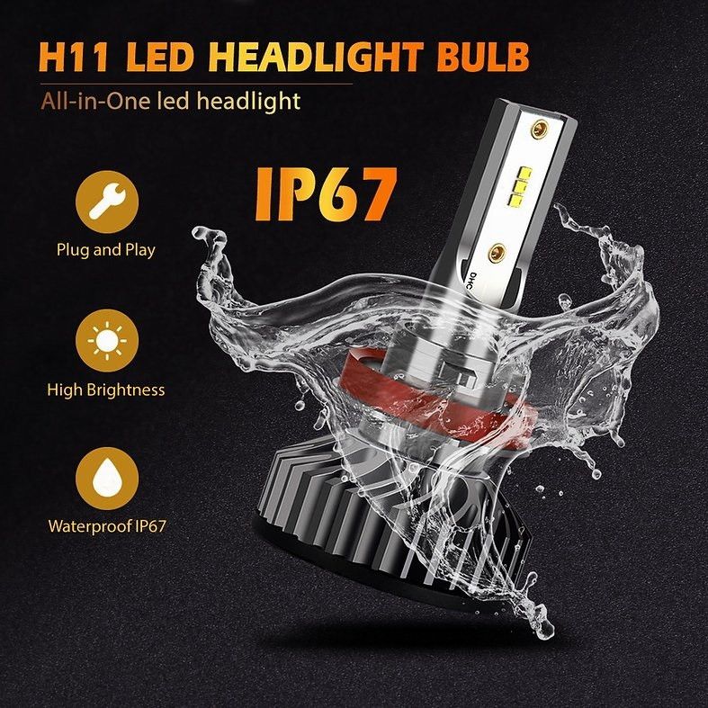 products/814/led h9 sijalice.jpg - H9 SET PHI ZES chip 8000LM - SREDNJE-DUGO-MAGLENKU - Xenon Svetla Beograd